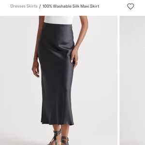 Quince 100% Washable Silk Maxi Skirt